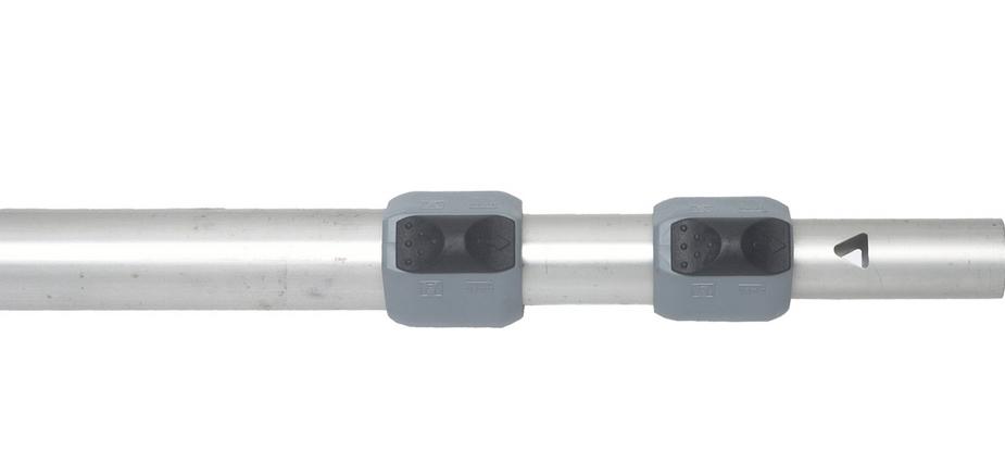 Easysystem Stab 3 teilig  28 + 25 + 22 mm Alu Länge 115 – 270 cm