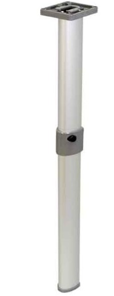 Gelenktischfuß mattsilber Gelenk mittig 675 mm