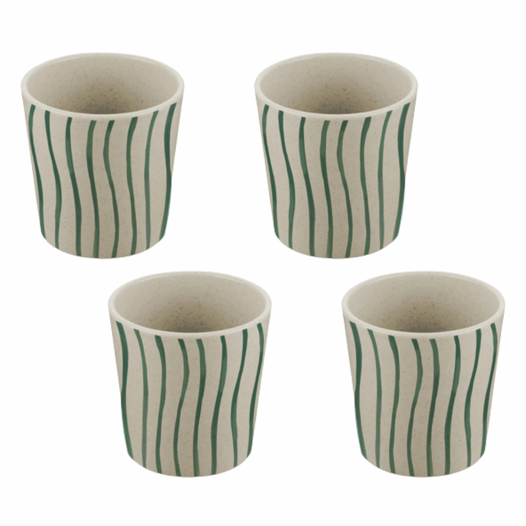4er Set Kunststoff Becher