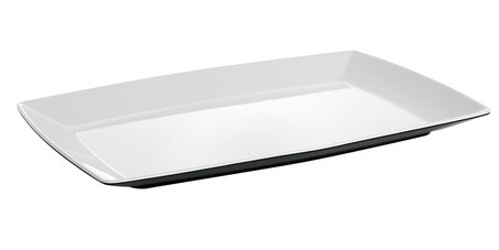 Platte Quadrato schwarz und weiß