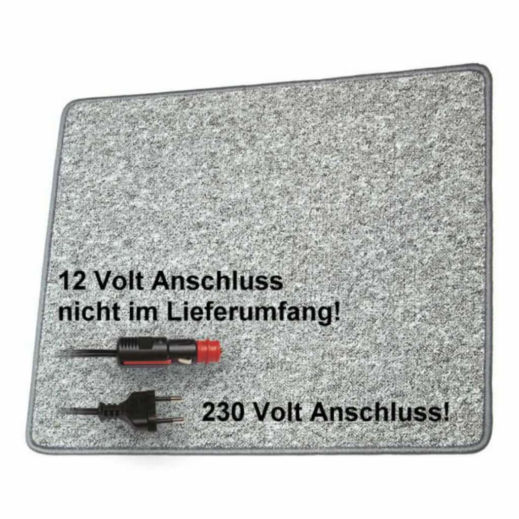 Pro Car Heizteppich 60 x 40 cm grau 230 Volt / 30 Watt