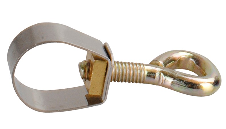 Rohrklemme 19 mm mit Herzschraube für Zeltstangen
