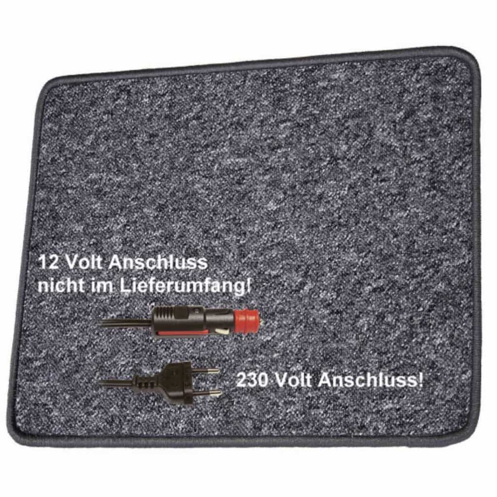 Pro Car Heizteppich 60 x 40 cm anthrazit 230 Volt / 30 Watt