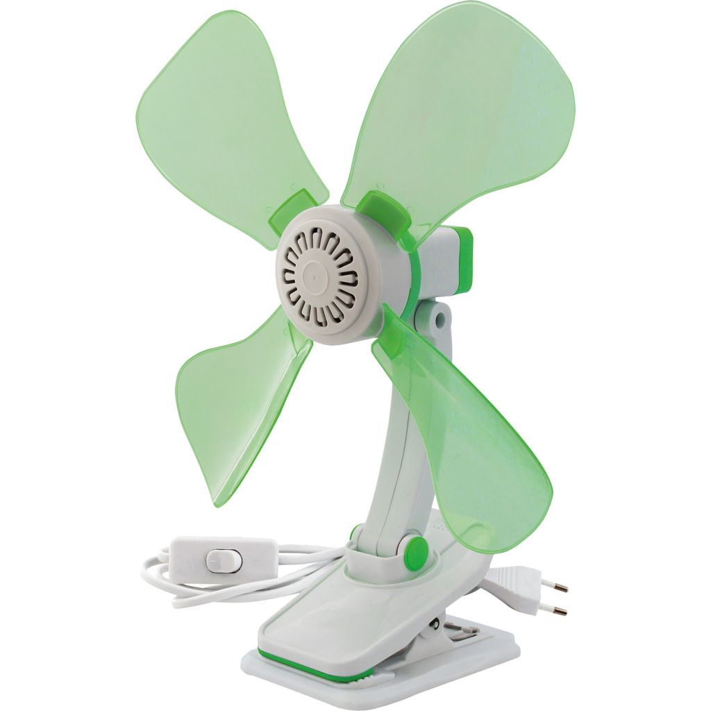 Klammer-Ventilator 230 Volt grün