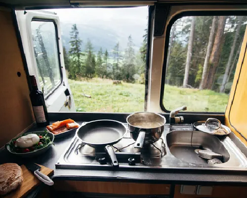 Campervan Küche und Herd