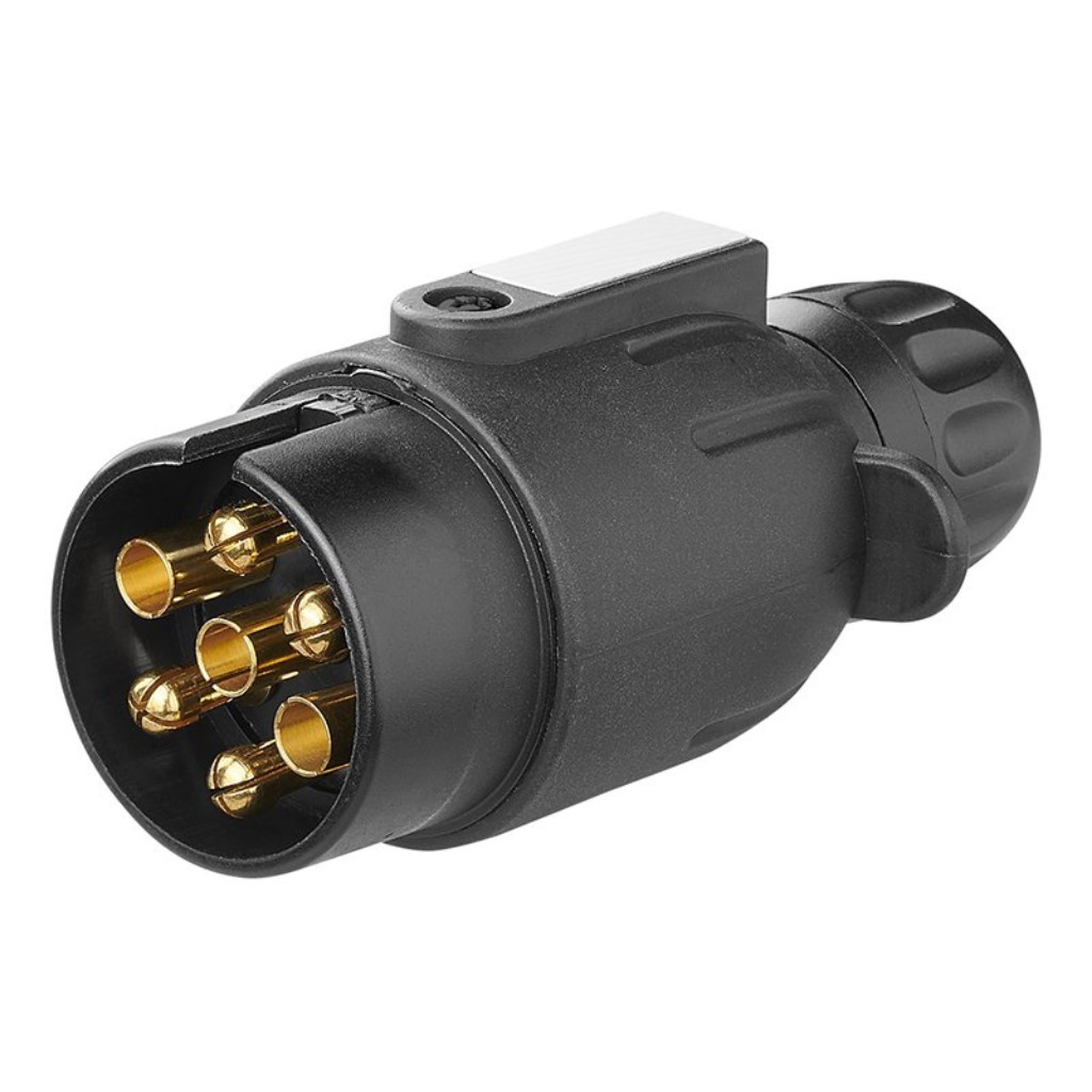 Anhängerstecker 7-polig aus Kunststoff