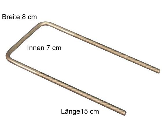 U-Bügel-Kit M6 für  XLA Pro 300 und XL A