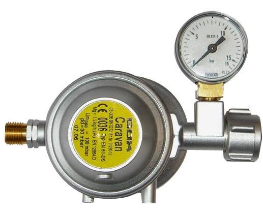 Gok Niederdruckregler 30 mbar mit Manometer