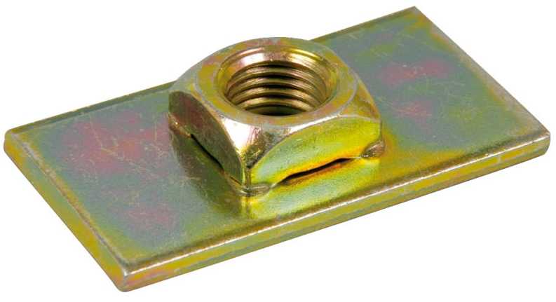 Gewindeplatte für Sicherheitsgurt 50 x 28 mm