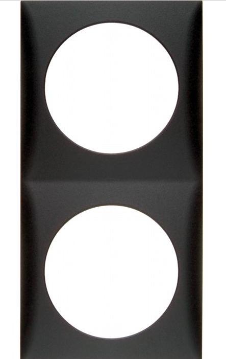 Berker Integro Flow Rahmen 2-fach anthrazit matt