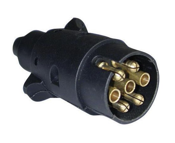 7-poliger Anhänger-Stecker Kunststoff 12 Volt