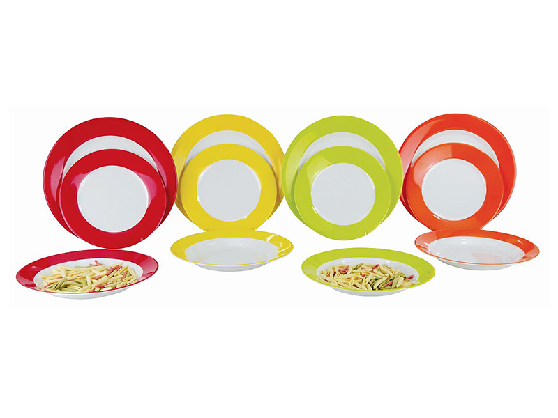 Gimex Geschirr-Set Rainbow 12 teilig