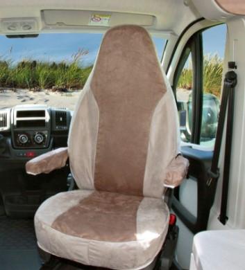 Schonbezug für Originalsitze Fiat Ducato ab Baujahr 07/2006 mit ISRI-Sitzen beige sand