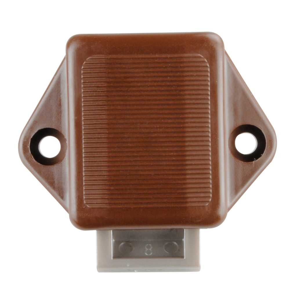 Mini PUSH-Lock-Schloss braun