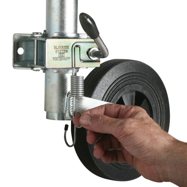 Blockier System für Deichsellaufräder