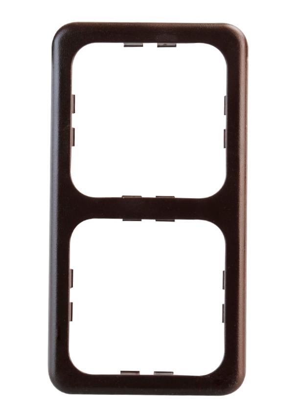 Inprojal System 10.000 2-fach Abdeckrahmen braun