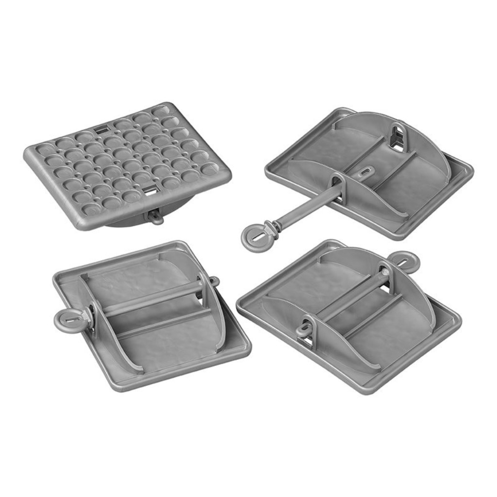Stützplatten Jumbo Foot für Wohnwagen 4 Stück