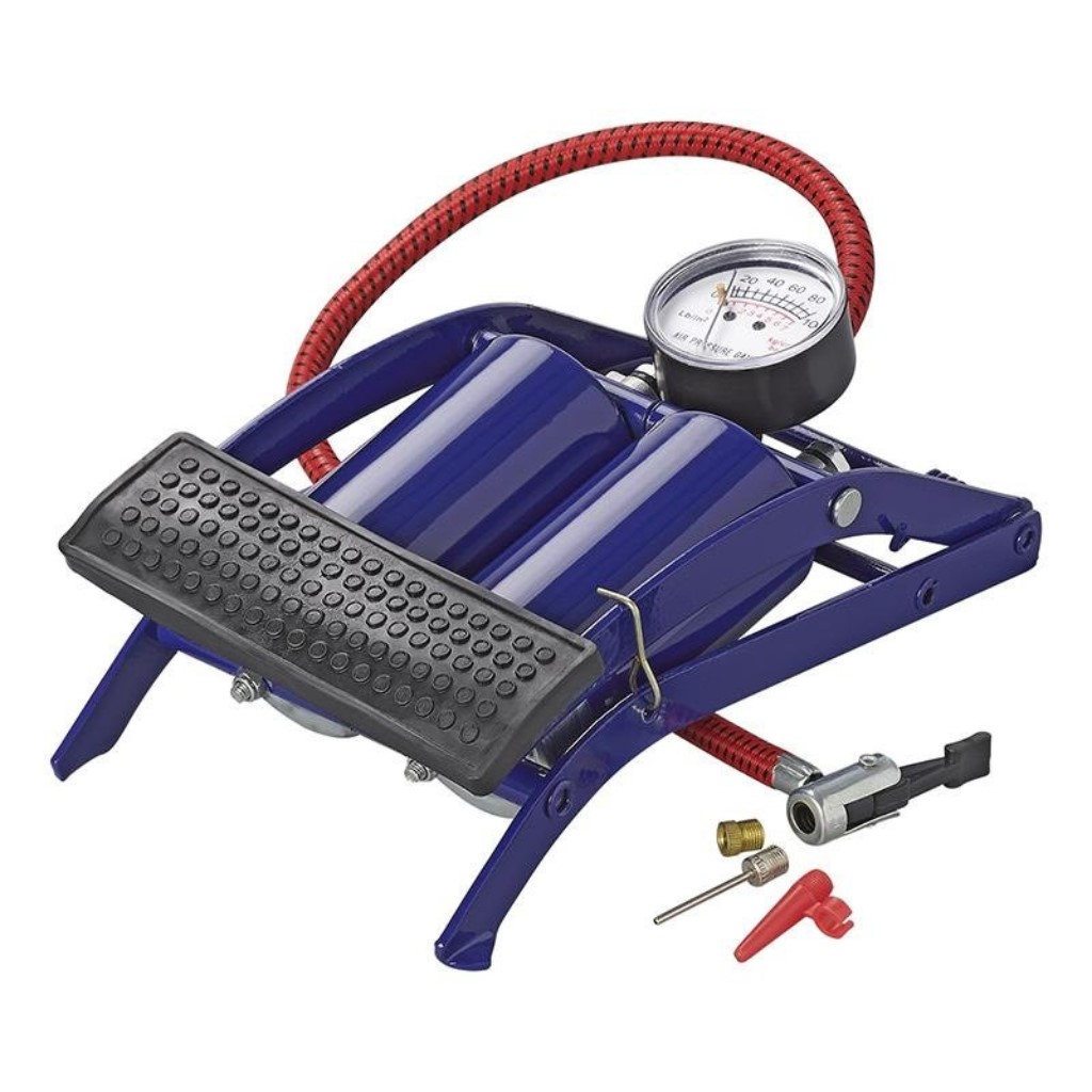 Pro Plus Fußpumpe mit Manometer