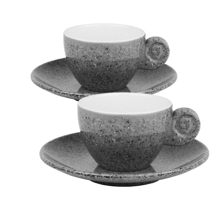 Gimex Espressotassen Granite 4 tlg.