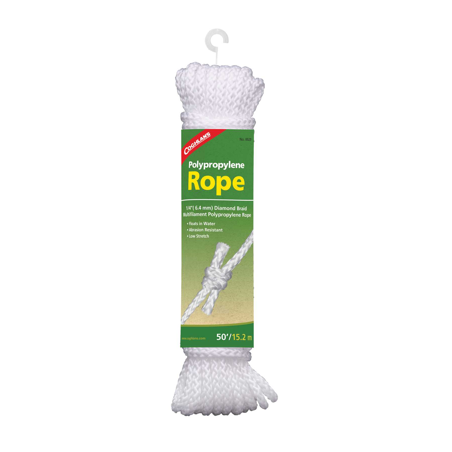 Coghlans Polypropylen Seil, schwimmfähig 15 m, weiß