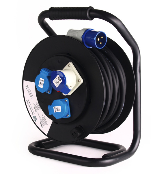 CEE-Kabeltrommel 25m CEE-Stecker CEE-Kupplung
