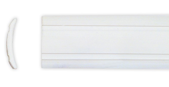 Leistenfüller uni 12 mm weiß