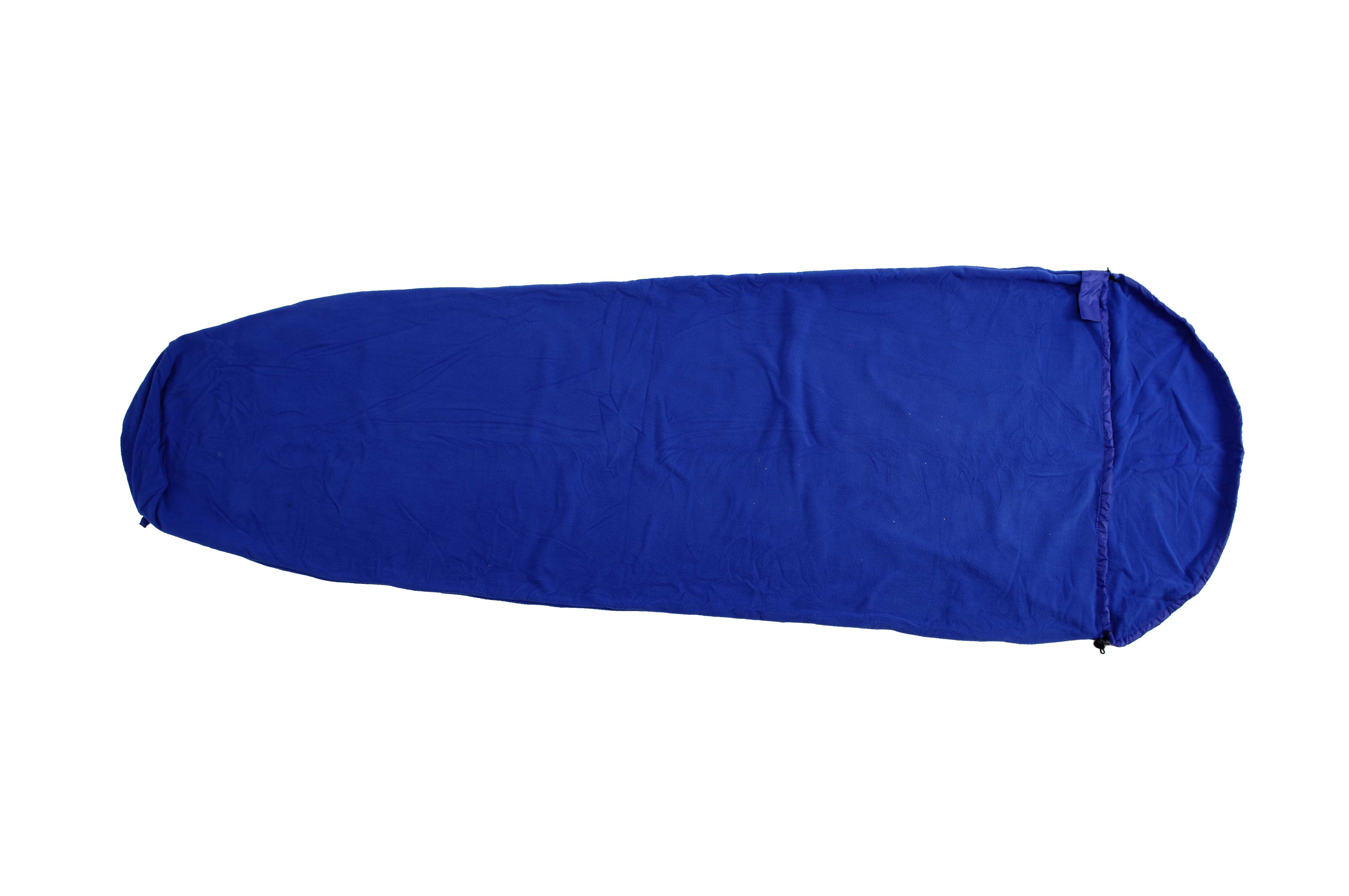 Basic Nature Fleece Schlafsack Mumienform royalblau