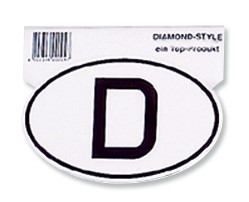 Nationalitäten-Schild Deutschland 8 x 5,3 cm