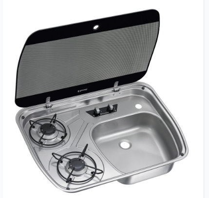 Dometic Gaskochfeld Spülenkombination HSG 2445, Becken rechts
