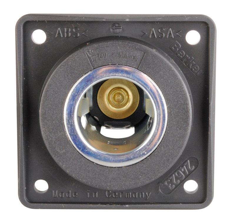 Berker Integro Steckdose 12V / 20A mi T-Flachsteckeranschluss