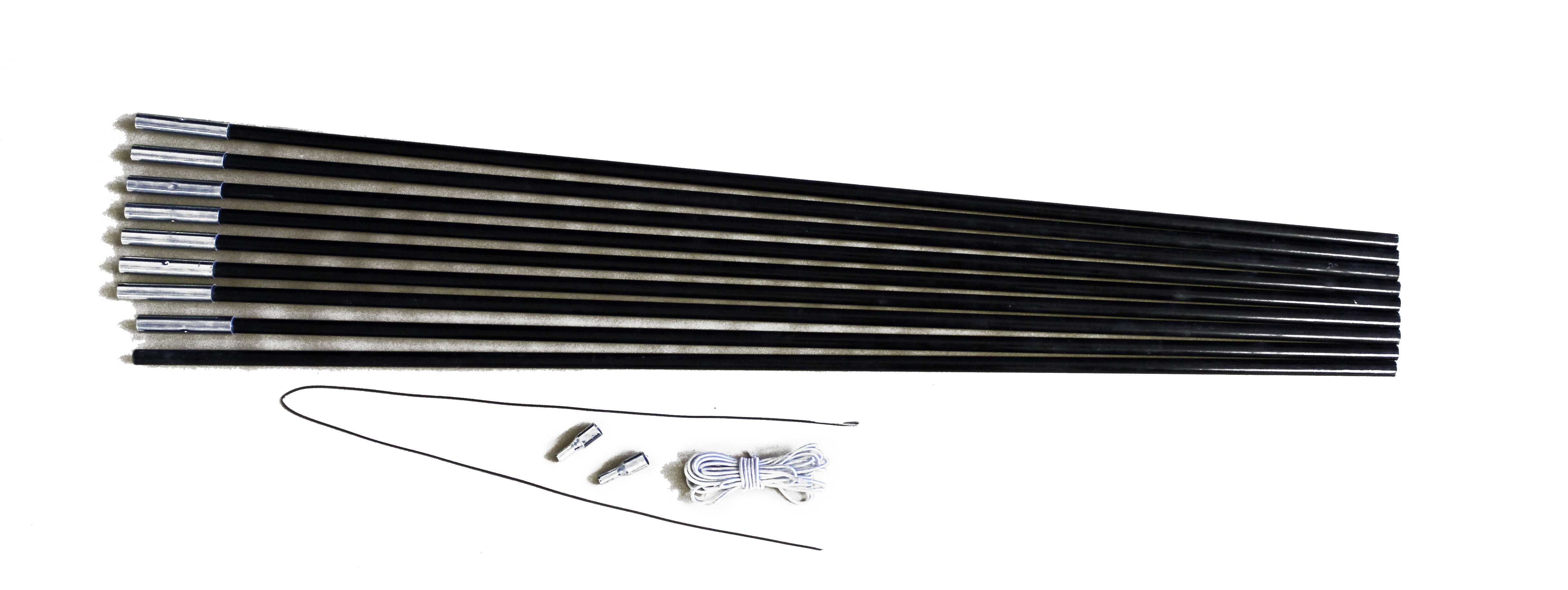 Fiberglasstange 7,75 m x 11 mm 9 Segmente