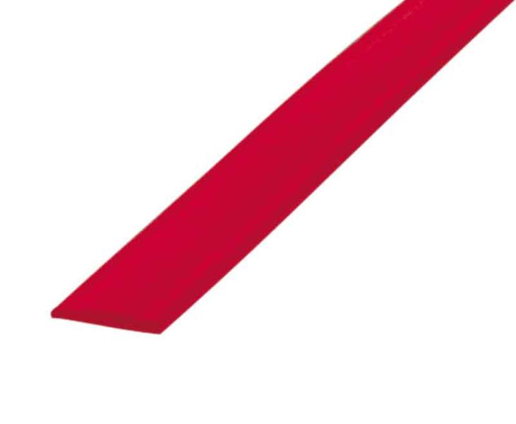 Abdeckprofil rot 12 mm für Kederschiene 10m