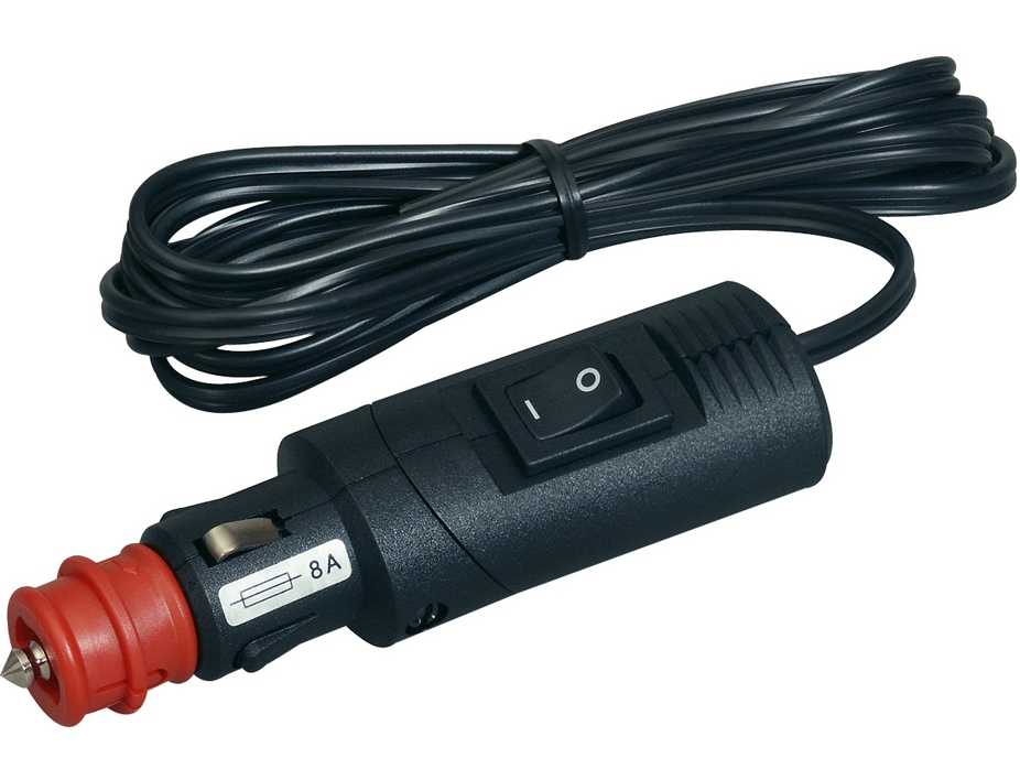 Procar Winkelbarer Universalstecker 12-24 Volt Flachleitung 2m