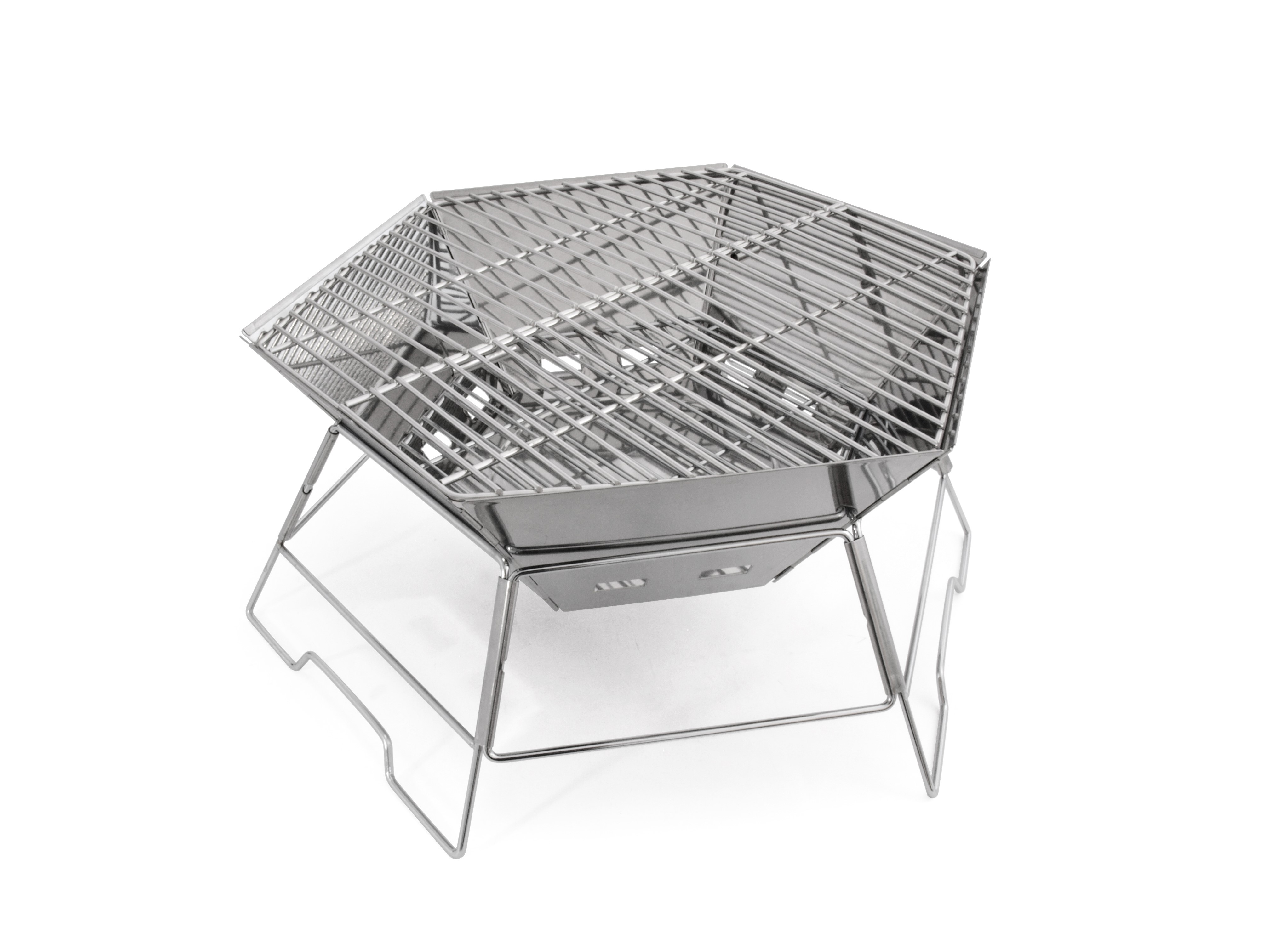 Origin Outdoors Edelstahl Grill und Feuerschale