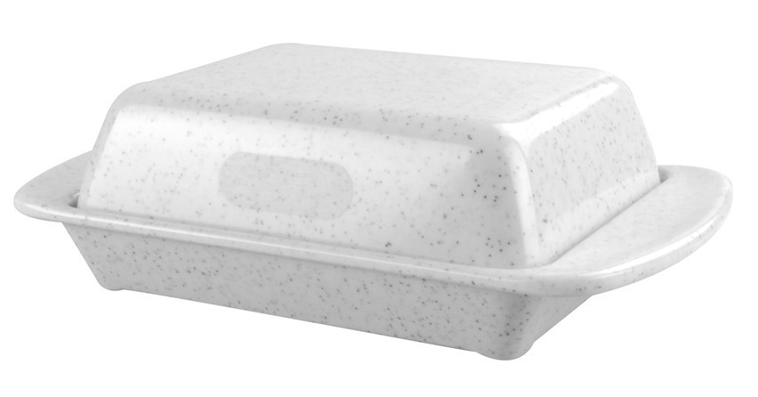 Butterdose Melamin Granit uni