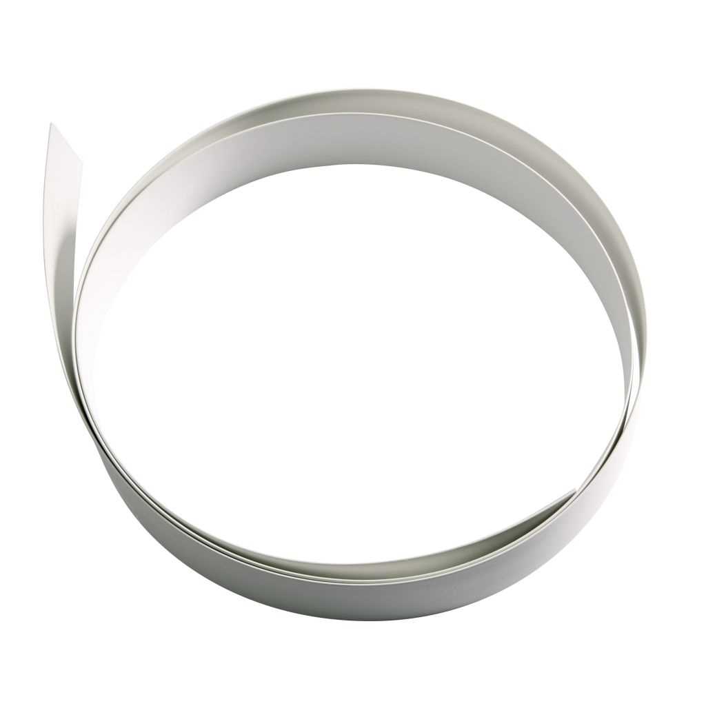 Abdeckprofilband 23 mm weiß für Gummiprofil