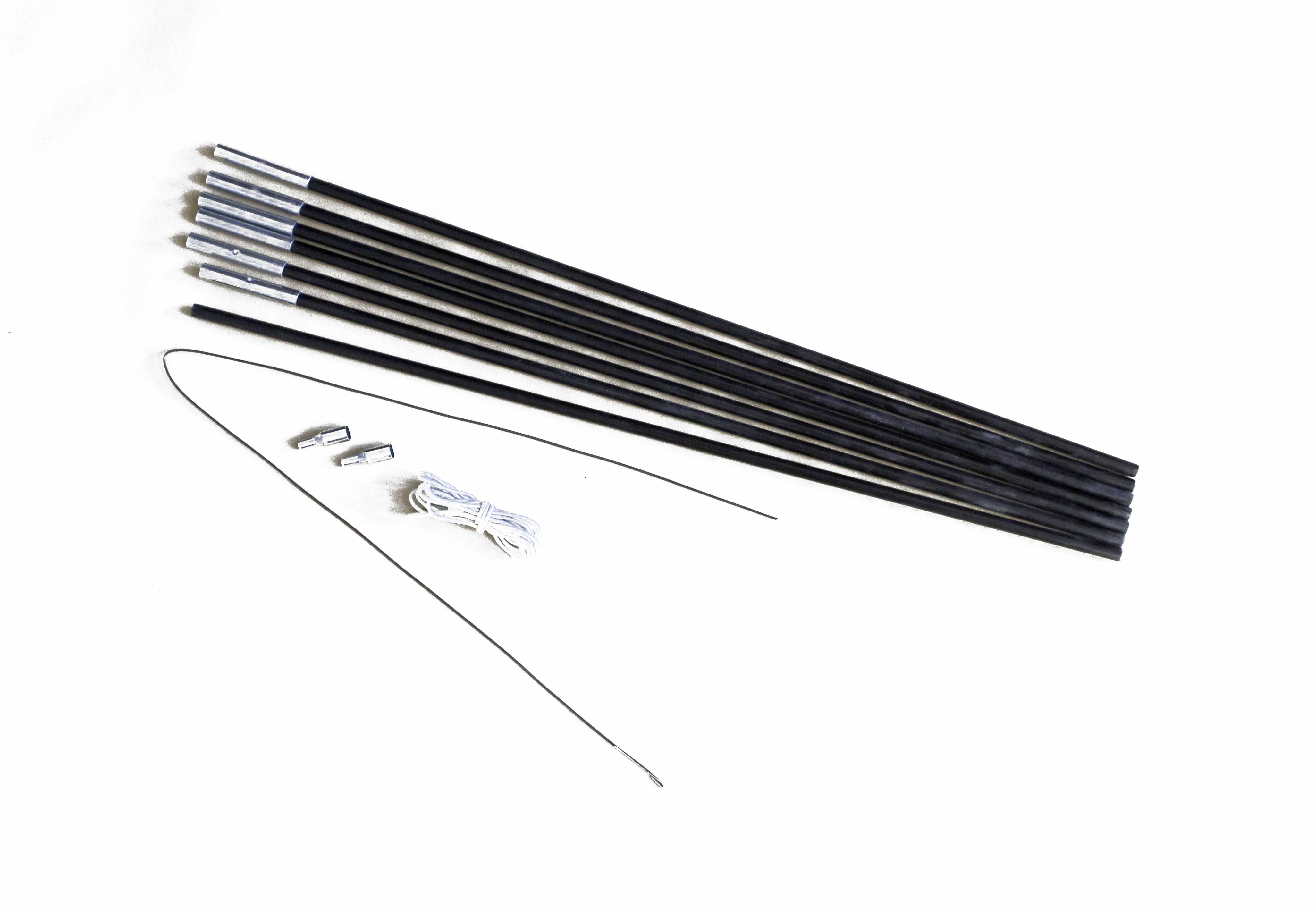 Fiberglasstange 4 m x 7,9 mm 7 Segmente