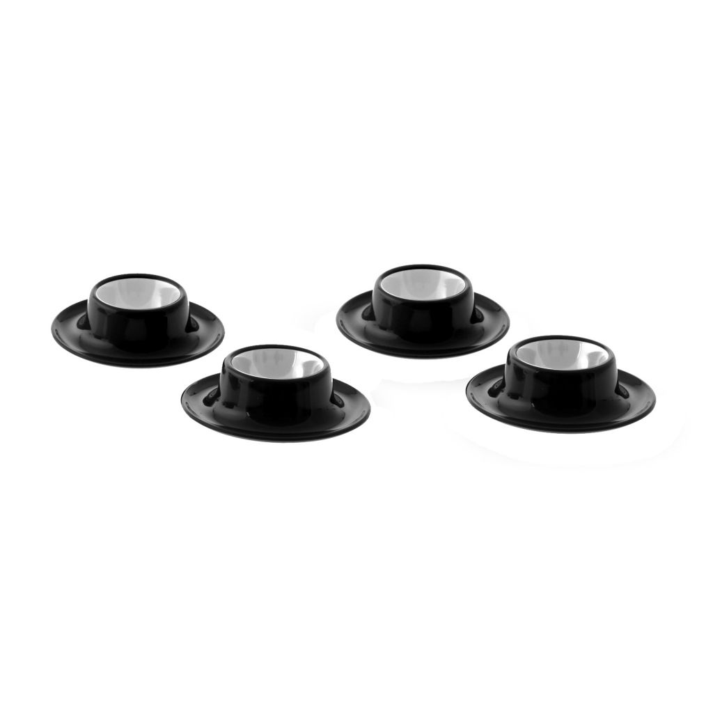 Gimex schwarz und weiß Eierbecherset 4er Set