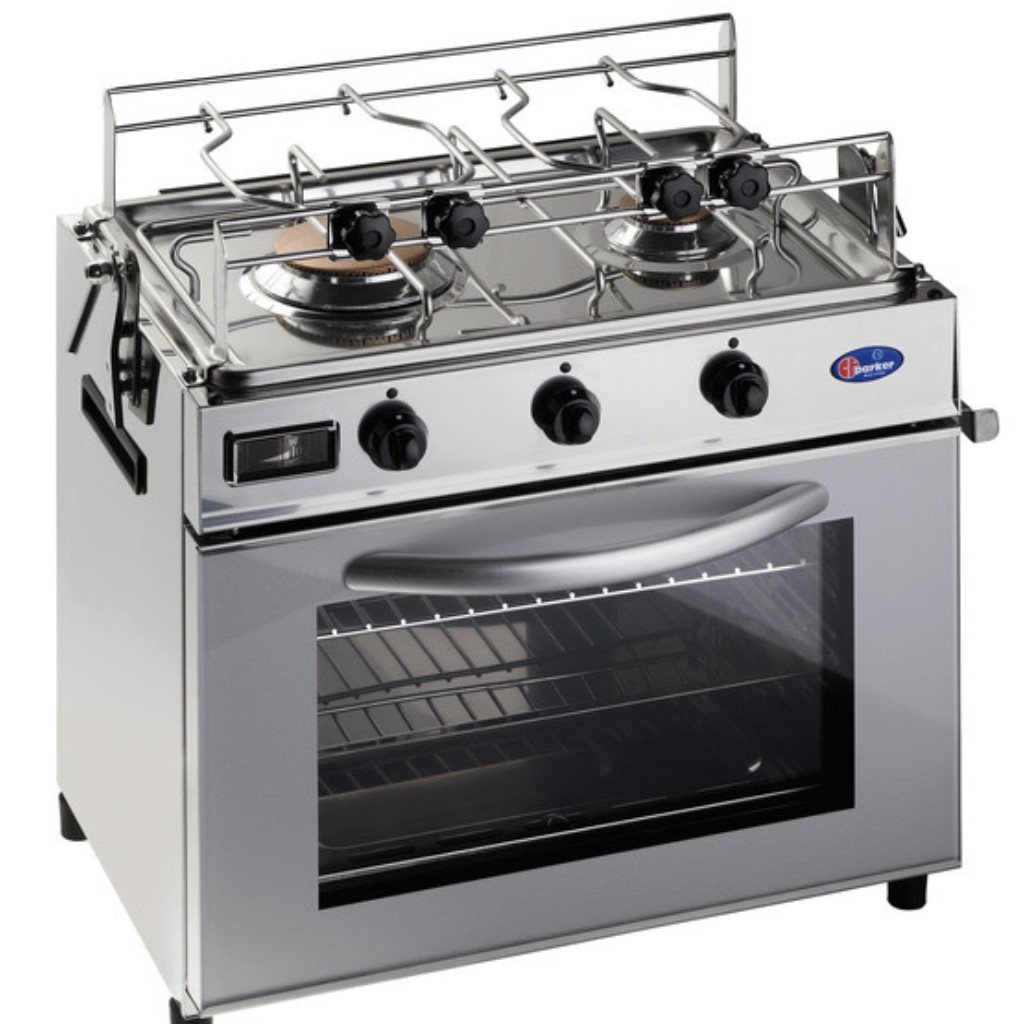 Backofen mit Zweiflammkocher 30 mbar