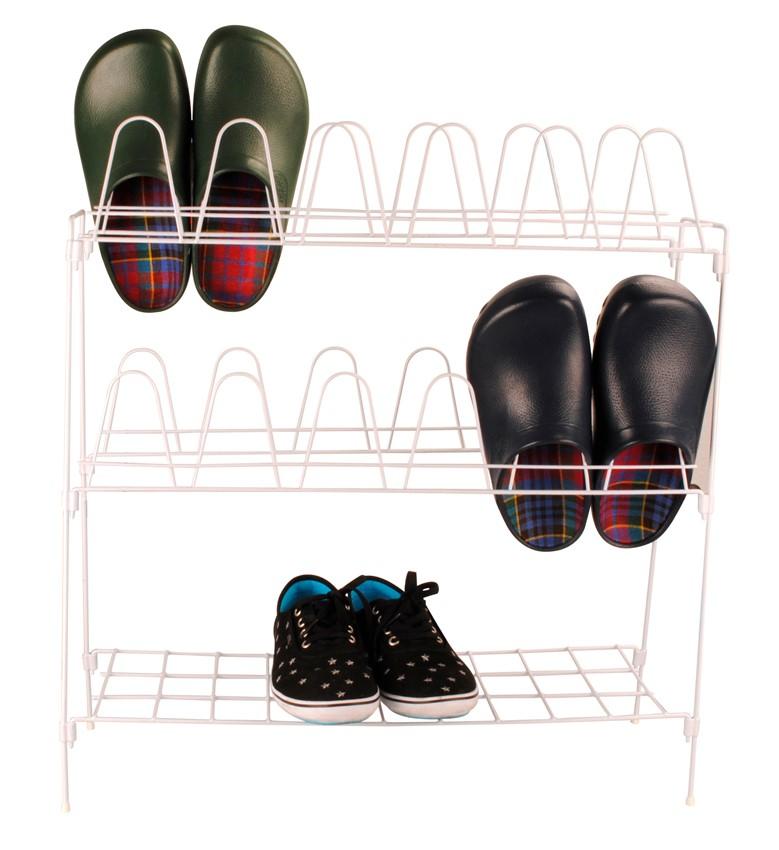Schuhständer weiß 57 x 18 x 63 cm