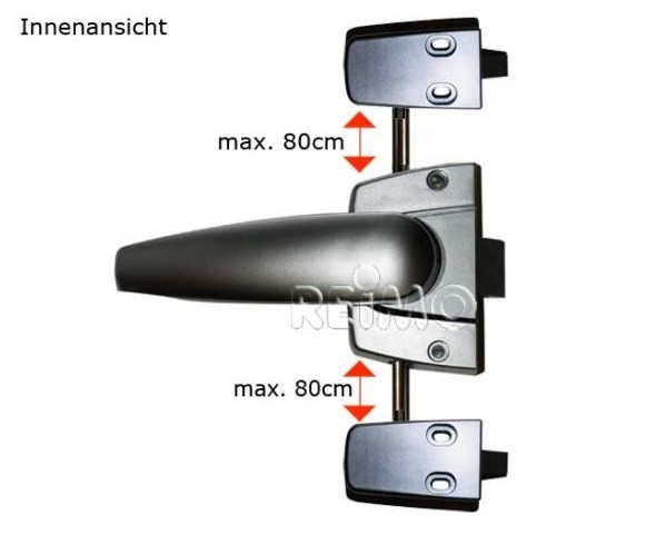 Toilettenraumschloss Chrom glänzend