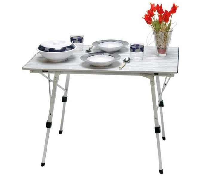 Rolltisch Bali Alu 90 x 60 cm