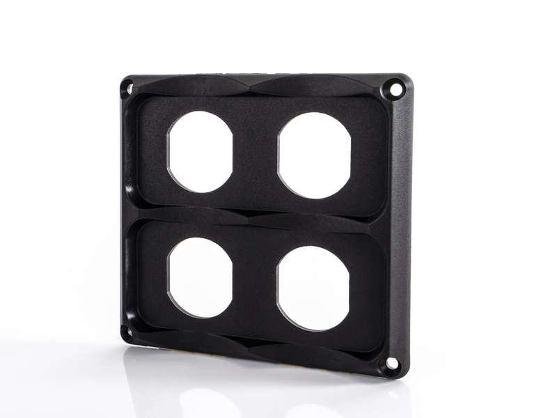 Carbest Einbaurahmen 4-fach Quadrat