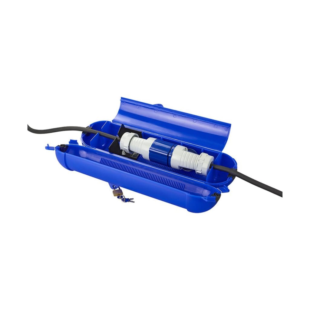 Sicherheitsbox Kabelsafe für CEE Stecker blau