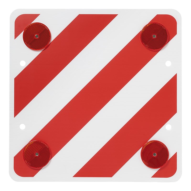 Warntafel-aus-Kunststoff-50-x-50-cm-mit-Rueckstrahlern