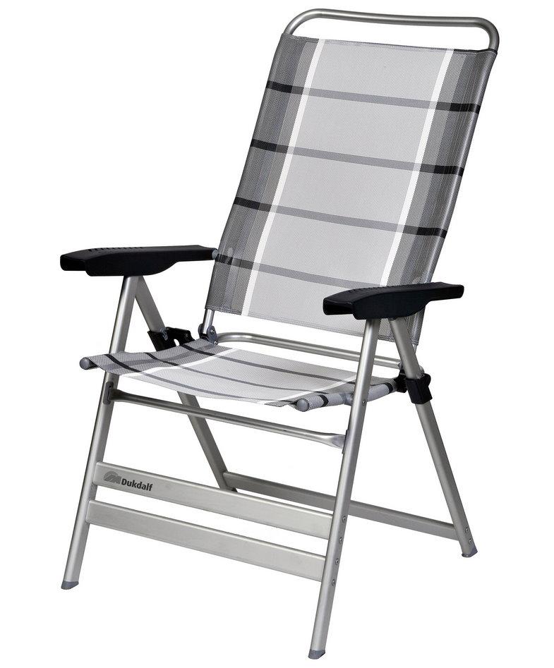 Dukdalf Campingstuhl Grande silber-anthrazit