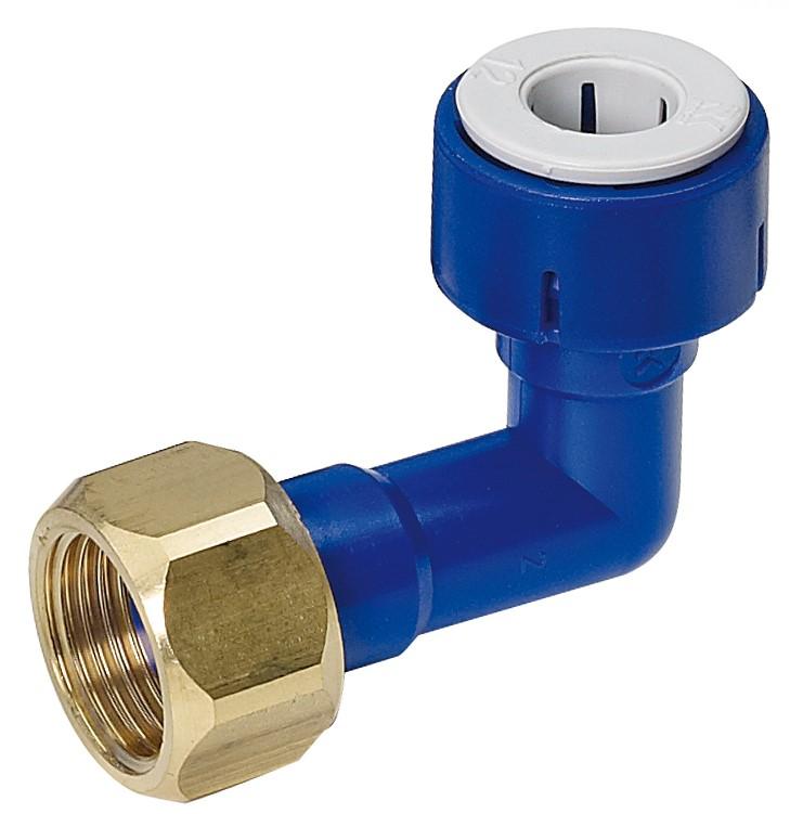 Winkel-Verbinder UniQuick mit Verschraubung 12 mm