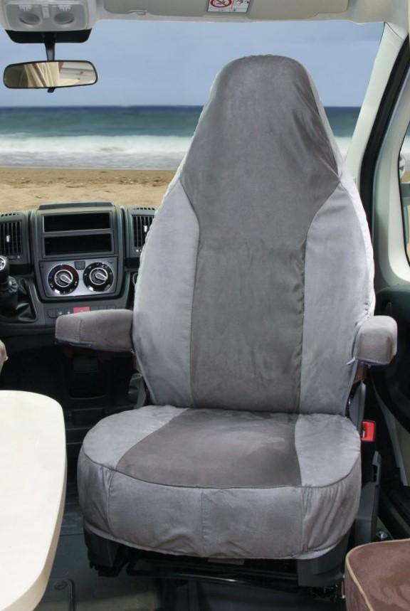 Schonbezug für Originalsitze Fiat Ducato ab Baujahr 07/2006 mit ISRI-Sitzen anthrazit
