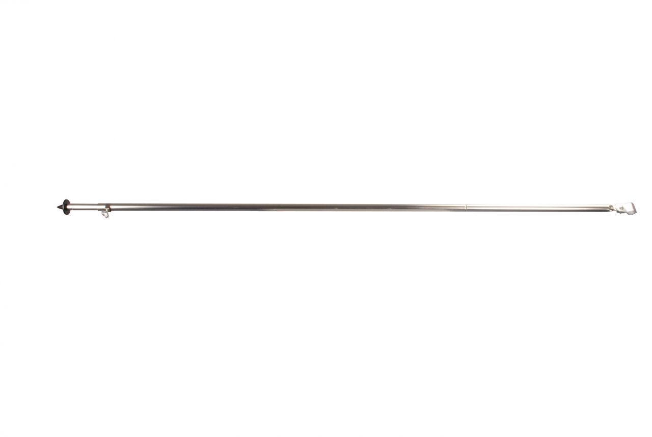 Alu Orkanstütze mit Bodenspitze 25 mm / 165-260 cm