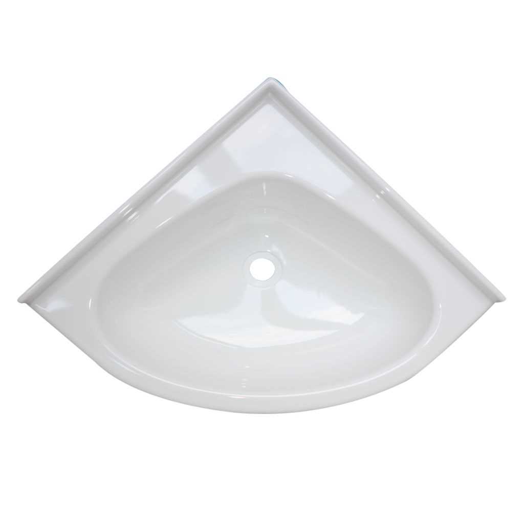 Comet Eckwaschbecken weiß 350x250mm